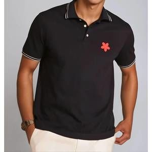NEW BUKI happy polo shirt in black